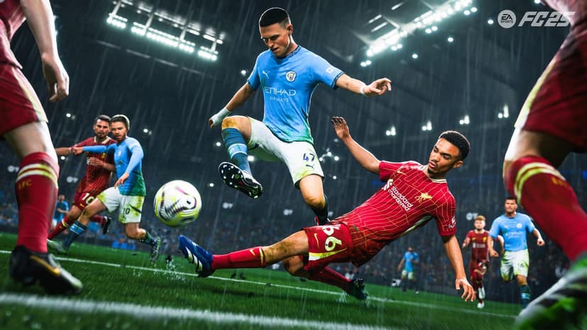 Intensief duel in EA Sports FC — puur competitief voetbal op het hoogste niveau